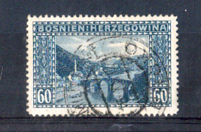 1912 - LOTTO/3841 - AUSTRIA - BOSNIA ERZEGOVINA 60h. VEDUTE USATO