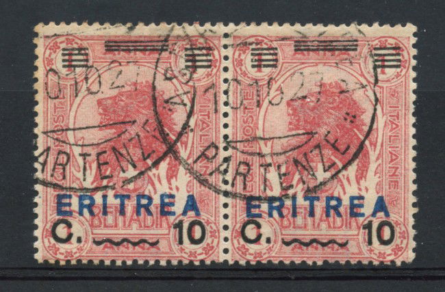 1924 - LOTTO/17222 - ERITREA - 10 su 1 ANNA CARMNIO - COPPIA USATI
