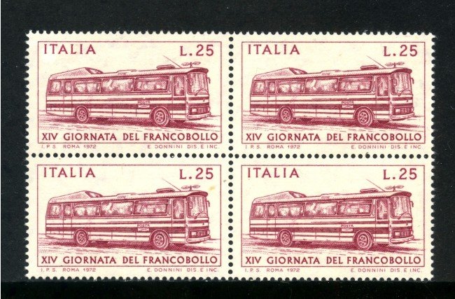1972 - LOTTO/6566Q - REPUBBLICA - G. FRANCOBOLLO QUARTINA