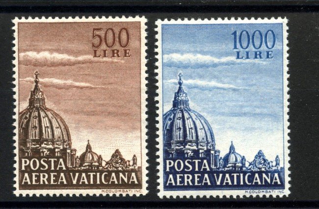 1953 - VATICANO - LOTTO/41851 - POSTA AEREA CUPOLONI 2v. - NUOVI