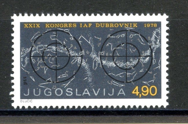 1978 - JUGOSLAVIA - LOTTO/38216 - CONGRESSO ASTRONAUTICA - NUOVO