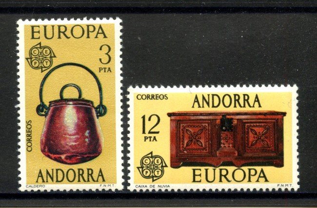 1976 - ANDORRA SPAGNOLA - LOTTO/41374 - EUROPA 2v. - NUOVI