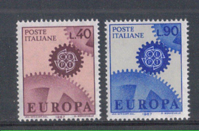 1967 - LOTTO/6463 - REPUBBLICA - EUROPA 2v.