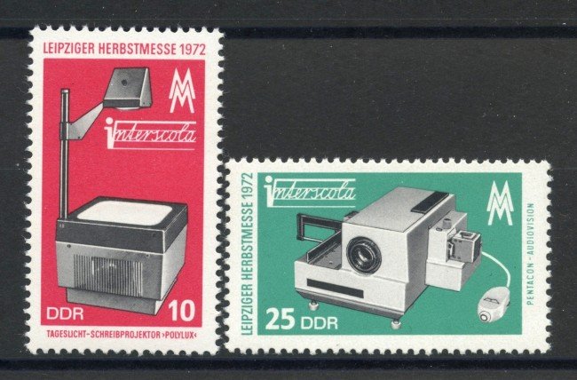 1972 - GERMANIA DDR - FIERA DI LIPSIA 2v.- NUOVI - LOTTO/36438
