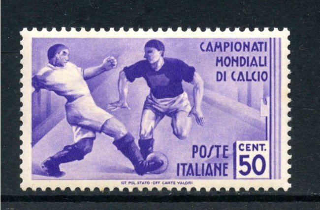 1934 - REGNO - 50 cent. MONDIALI DI CALCIO - LINGUELLATO - LOTTO/REG361L