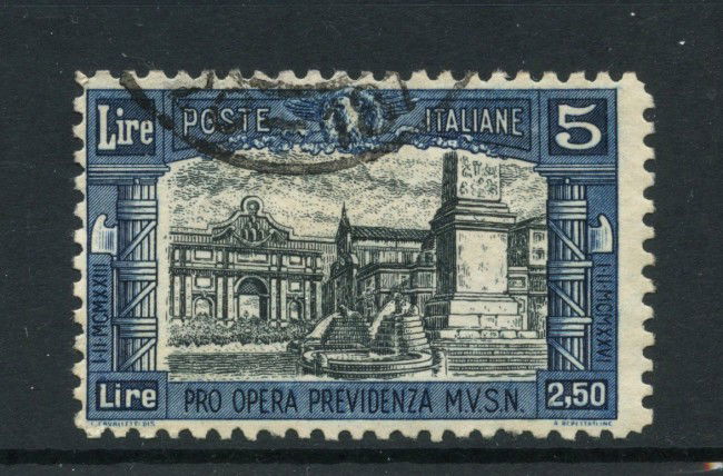 1926 - REGNO - LOTTO/43314 - 5+2,50 LIRE PRO OPERA PREVIDENZA - USATO