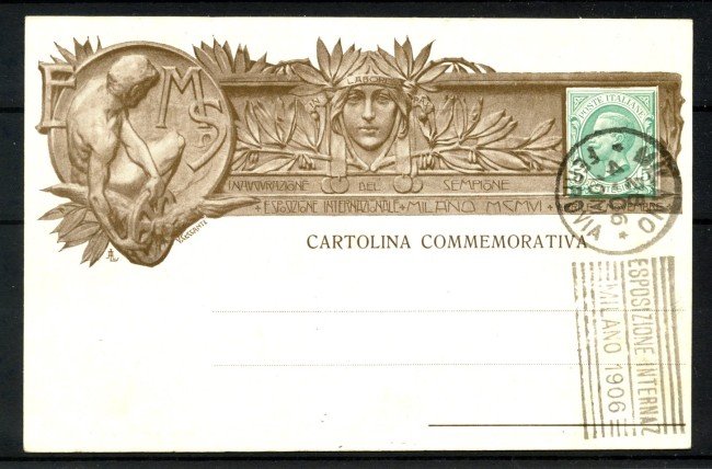 1906 - REGNO - LOTTO/40429 - CARTOLINA ESPOSIZIONE INTERNAZIONALE MILANO - USATA