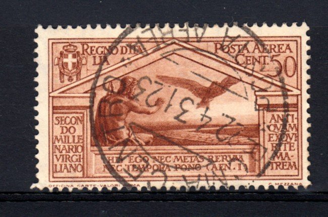 1931 - LOTTO/13977 - REGNO - 50c.BIMILLENARIO VIRGILIO POSTA AEREA - USATO