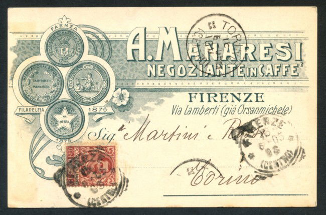 FIRENZE - 1905 - LOTTO/19415GA - A.MARANESI NEGOZIANTI IN CAFFE'