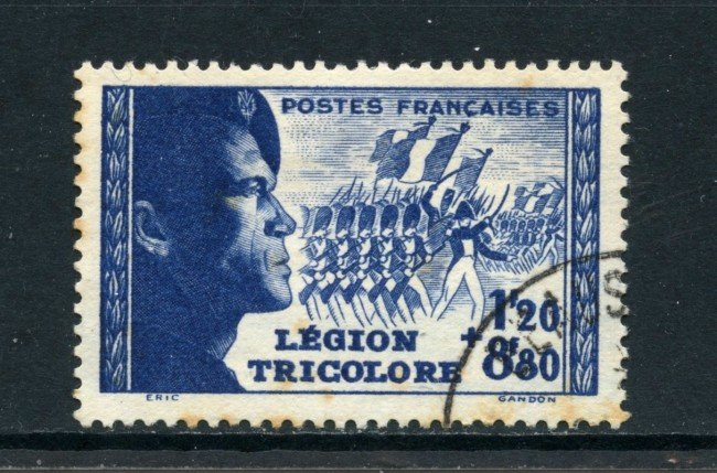 1942 - FRANCIA - LEGIONE TRICOLORE - USATO - LOTTO/28371