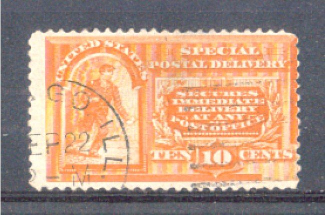 1893 - LBF/2967A - STATI UNITI - 10c. ARANCIO ESPRESSO - USATO