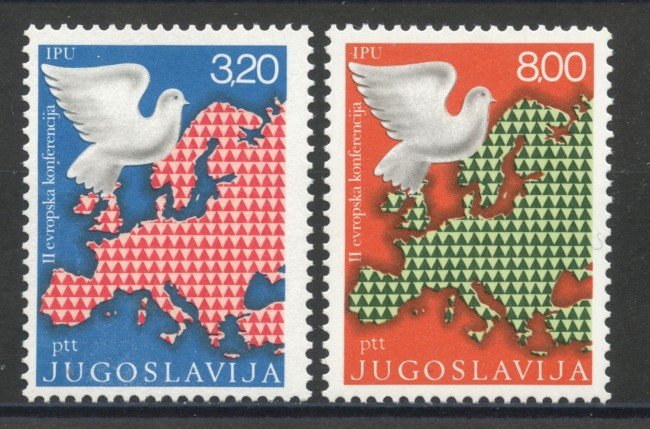 1975 - JUGOSLAVIA - CONFERENZA SICUREZZA  2v. - NUOVI - LOTTO/35617