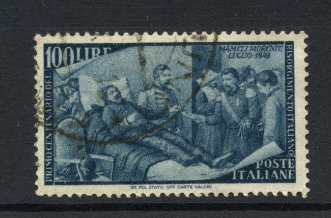 1948 - REPUBBLICA - LOTTO/43591 - 100 Lire RISORGIMENTO - USATO