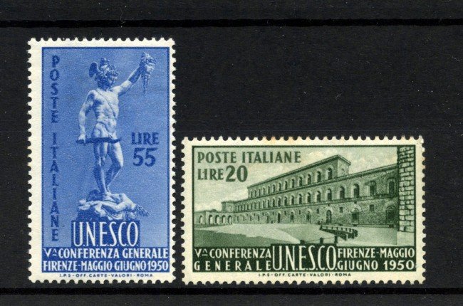 1950 - REPUBBLICA - LOTTO/42030 - UNESCO 2v. - LINGUELLATI