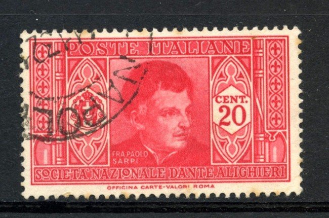 1932 - REGNO - 20c. PRO SOCIETA' DANTE ALIGHIERI - USATO - LOTTO/30225