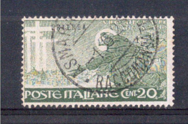 1926 - LOTTO/ERIT102U - ERITREA - 20c. S. FRANCESCO - USATO