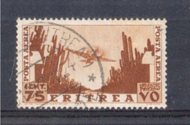 1936 - LOTTO/ERITA20U - ERITREA - 75c. POSTA AEREA - USATO