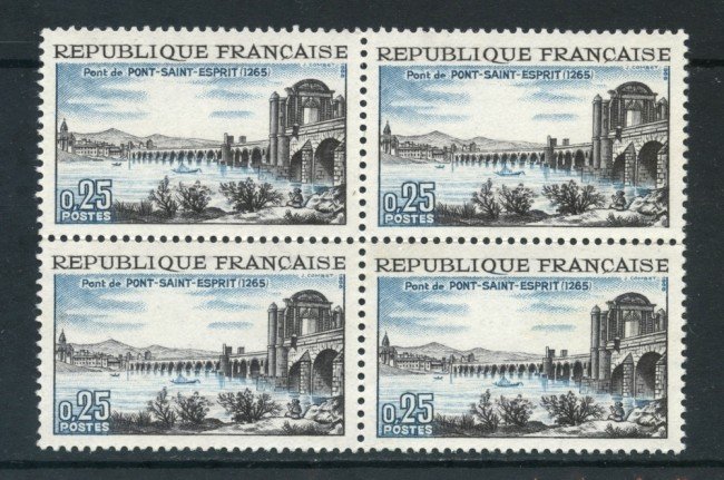 1966 - FRANCIA - PONT-SAINT-ESPRIT - NUOVI - QUARTINA - LOTTO/25959