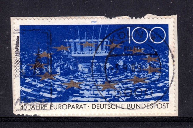 1989 - GERMANIA FEDERALE - 100p. CONSIGLIO D'EUROPA - USATO - LOTTO/31300U