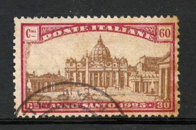 1924 - REGNO - 60+30 cent. ANNO SANTO - USATO - LOTTO/31705
