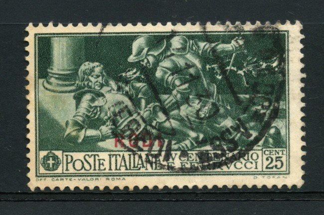 EGEO/RODI - 1930 - LOTTO/13998 - 25c. F.FERRUCCI - USATO