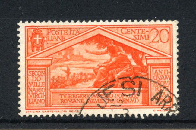 1930 - REGNO - LOTTO/43376B - 20 CENT. BIMILLENARIO DI VIRGILIO - USATO