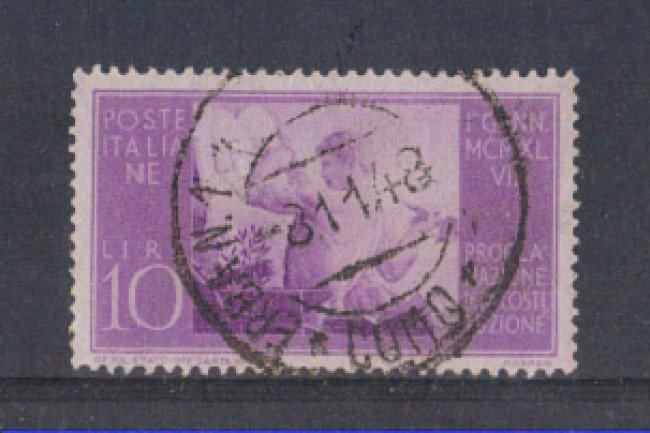 1948 - LOTTO/6050U - REPUBBLICA - 10 LIRE NUOVA COSTITUZIONE