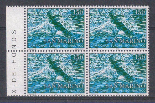1979 - LOTTO/7996Q - SAN MARINO - SCI NAUTICO - QUARTINA