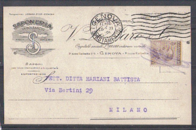 GENOVA - 1925 - LBF/1365 - SAPONERIA