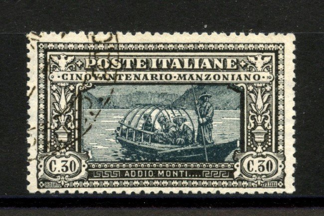 1923 - REGNO - LOTTO/40008 - 30 cent. A. MANZONI - USATO