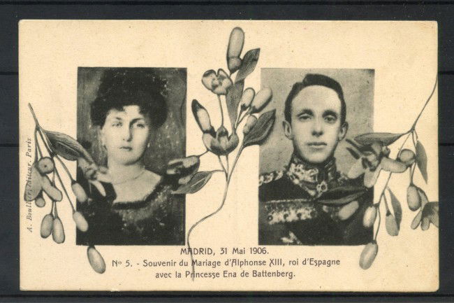 1906 - SPAGNA - LOTTO/42685 - CARTOLINA NOZZE DI RE ALFONSO XIII° 