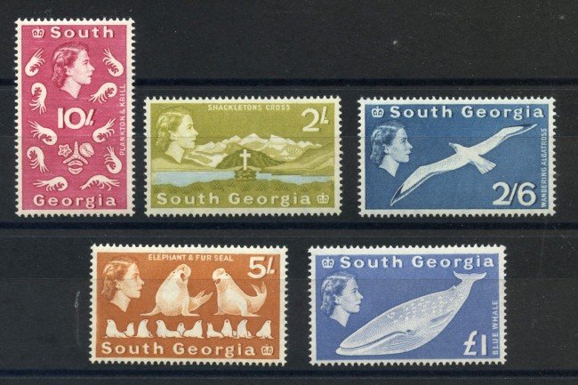 1963/69 - SOUTH GEORGIA - LOTTO/38829 - REGINA ELISABETTA 5v. - NUOVI