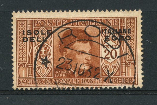 1932 - LOTTO/14069B - EGEO - 20c. PRO DANTE ALIGHIERI - USATO