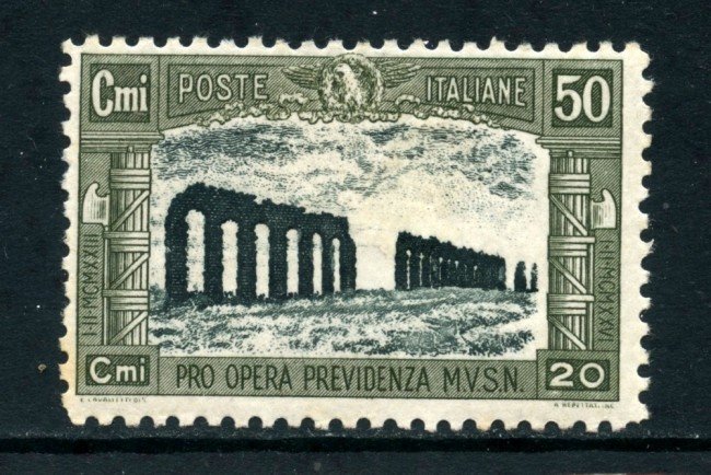 1928 - REGNO - 50+20c. PRO OPERE PREVIDENZA - LINGUELLATO - LOTTO/26359