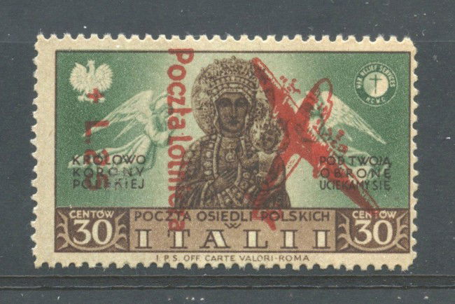 1946 - LOTTO/13327S - CORPO POLACCO - 30c.+25L. POSTA AEREA -