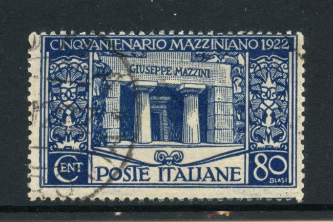 1922 - REGNO - LOTTO/43326 - 80 CENT. GIUSEPPE MAZZINI - USATO
