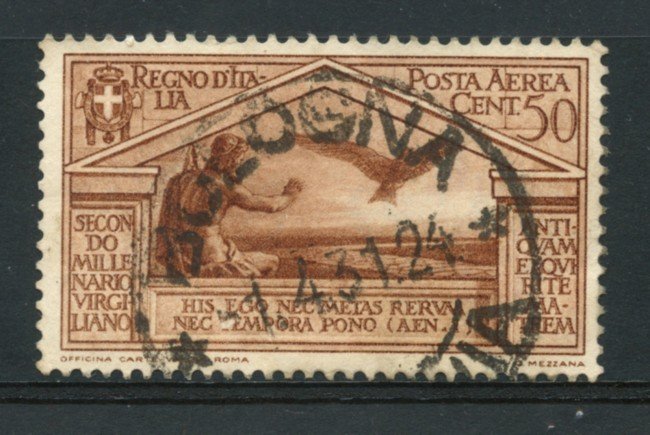 1931 - LOTTO/15501 - REGNO - 50 CENTESIMI POSTA AEREA VIRGILIO - USATO