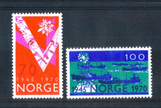 1970 - LOTTO/NORV563CPN - NORVEGIA - ANNIVERSARIO LIBERAZIONE - NUOVI