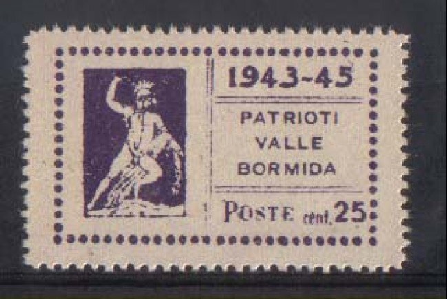 VALLEBORMIDA - 1945 - LOTTO/799 - 25c. VIOLETTO TESEO
