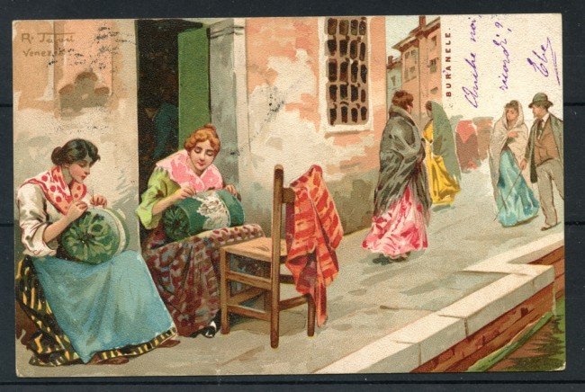 1900 - ITALIA - VENEZIA BURANELE - CARTOLINA A COLORI VIAGGIATA - LOTTO/25173