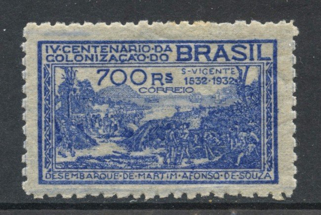1932 - BRASILE - 700r. BAIA DI SAN VINCENZO - LING. - LOTTO/28874