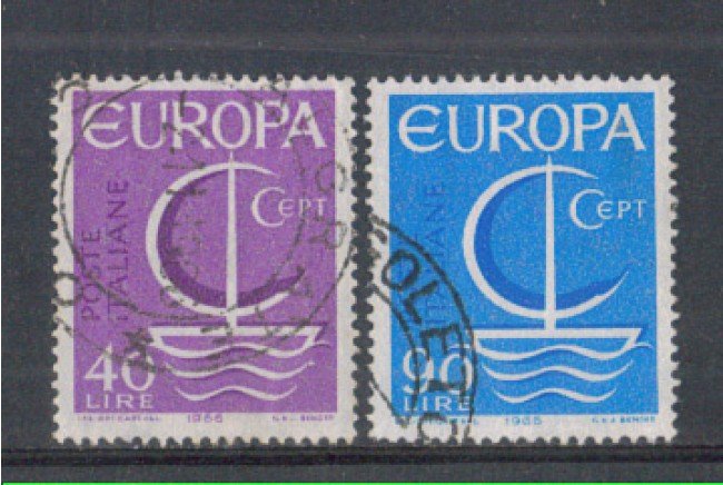 1966 - LOTTO/6456U - REPUBBLICA - EUROPA 2v. USATI