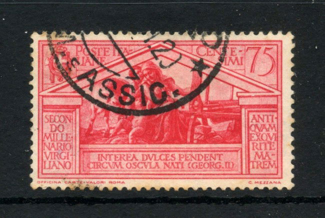 1930 - REGNO - LOTTO/43380A - 75 CENT. BIMILLENARIO DI VIRGILIO - USATO