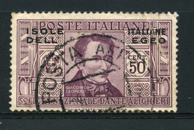 1932 - LOTTO/14072B - EGEO - 50c. PRO DANTE ALIGHIERI - USATO