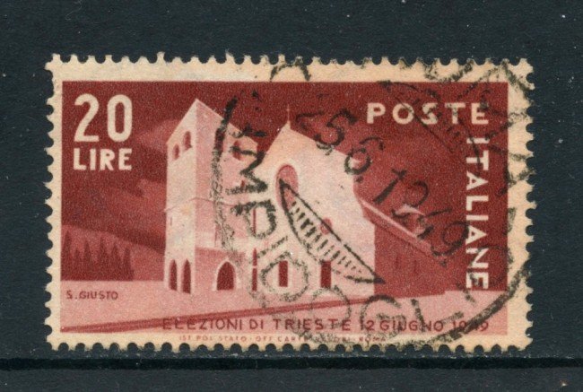 1949 - REPUBBLICA - ELEZIONI AMMINISTRATIVE DI TRISTE - USATO - LOTTO/25221A
