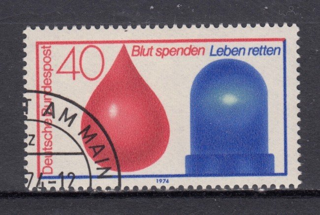 1974 - GERMANIA FEDERALE - DONATORI DI SANGUE - USATO - LOTTO/31504U