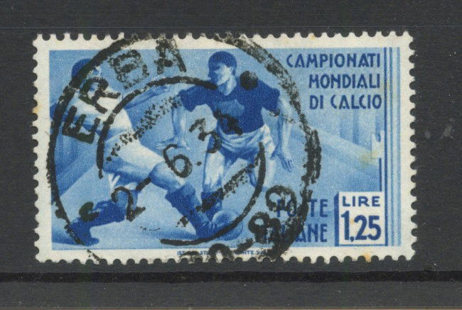 1934 - REGNO - LOTTO/42665 - 1,25 LIRE MONDIALI CALCIO USATO