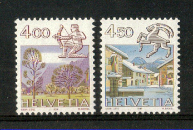 1984 - LOTTO/SVI1195CPN - SVIZZERA - SEGNI ZODIACALI 2v. - NUOVI