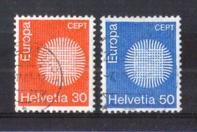 1970 - LOTTO/SVI856CPU - SVIZZERA - EUROPA 2v. - USATI