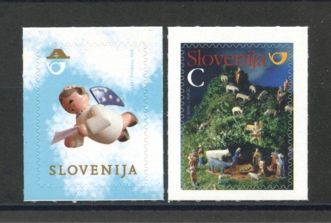 2012 - SLOVENIA - NATALE 2v. - NUOVI ADESIVI - LOTTO/34523